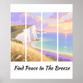POSTER FIND PEACE IN THE BREEZE