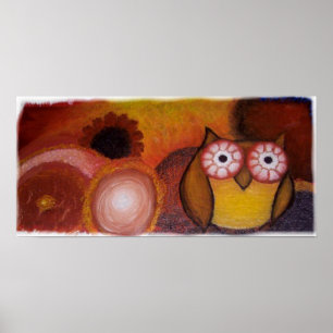 Póster Fine Art Owl Print