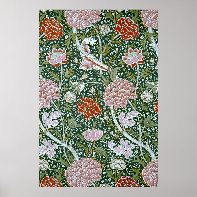 Póster Fine Vintage William Morris Floral (Frente)