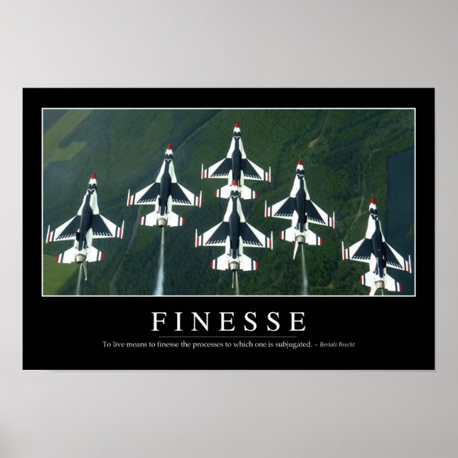 Póster Finesse: Cotação Inspirativa (Frente)