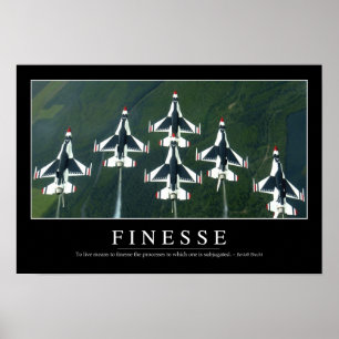 Póster Fineza: Citações inspiradas