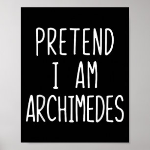 Poster Fingir Im Arquimedes Costume Halloween Adulto Preg