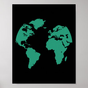 Poster Fingir que sou o Planeta Terra Meninos Preguiçosos