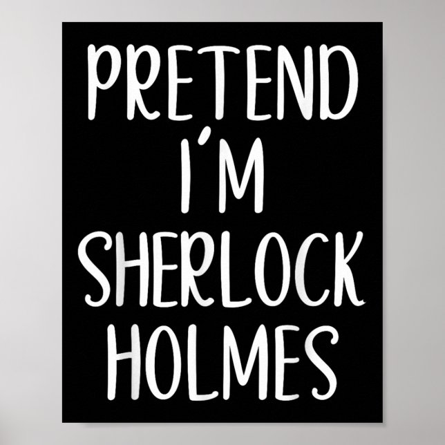 Poster Fingir que sou Sherlock Holmes Fácil Figurino Hall (Frente)