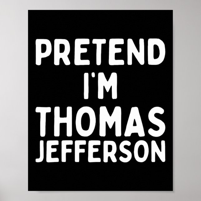 Poster Fingir que sou Thomas Jefferson, Diversão do Hallo (Frente)