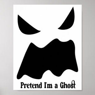 Poster Fingir que sou um fantasma, cara fantasma do Hallo