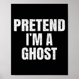Poster Fingir que sou um fantasma da família de Halloween