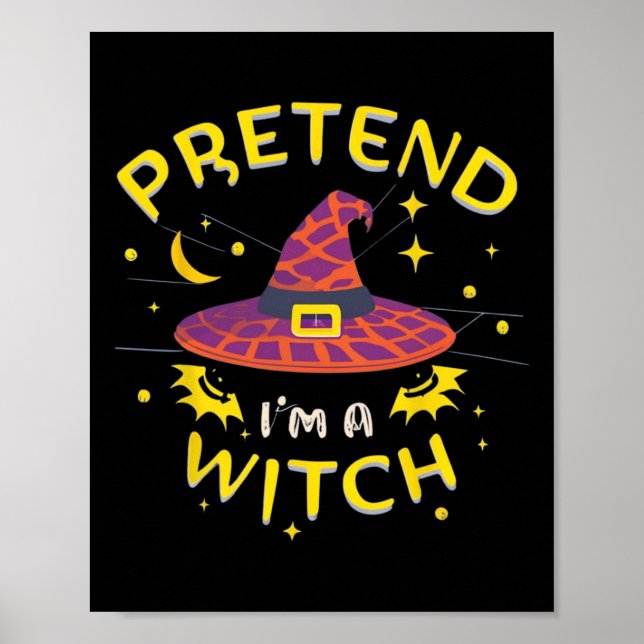 Poster Fingir que sou um fantasma de bruxaria no Hallowee (Frente)