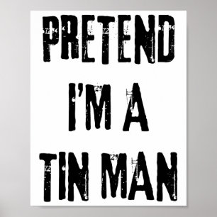 Poster Fingir que sou um Homem Alto Halloween Último Minu