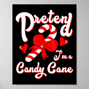 Poster Fingir que sou um Papai noel de Candy Cane Crew Ch