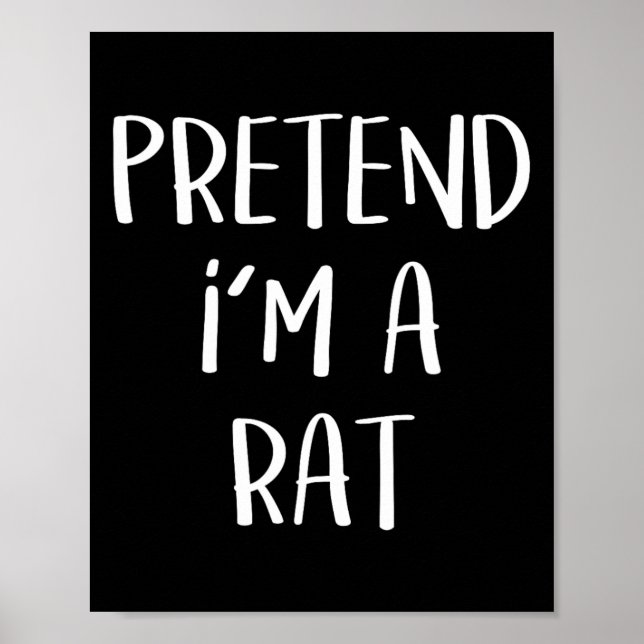 Poster Fingir que sou um Rato de Festas de Ratos (Frente)