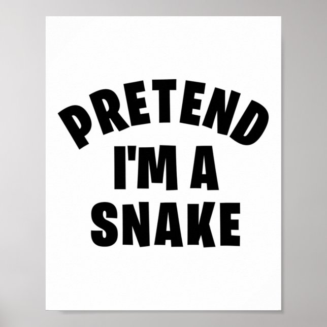 Poster Fingir que sou uma Cobra Engraçada Fodora de Hallo (Frente)