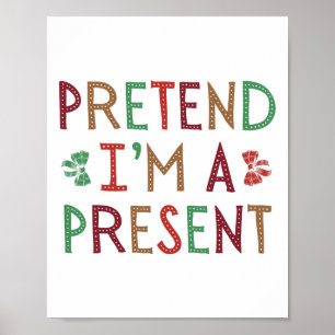 Poster Fingir que sou uma família de Natal Humoroso do pr