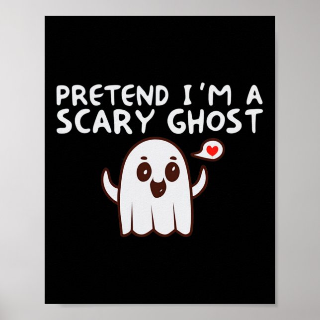 Poster Fingir que sou uma fantasia assustadora de Hallowe (Frente)