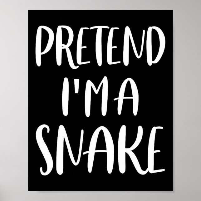 Poster Fingir que sou uma fantasia de Halloween Cobra pre (Frente)