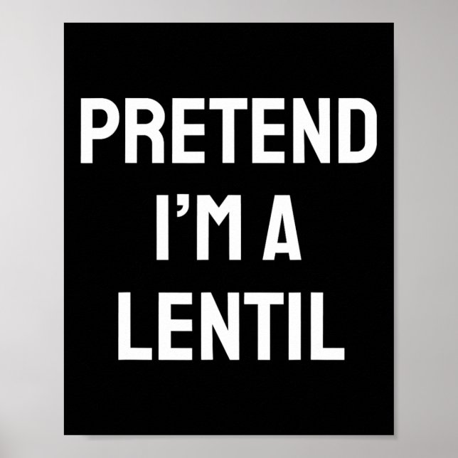 Poster Fingir que sou uma festeira de Lentil Diversão do  (Frente)