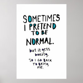 Poster Fingir ser normal