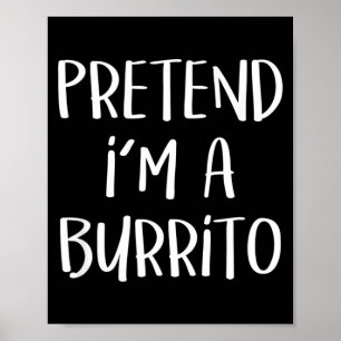Poster Fingir Uma Festa de Fantasia de Burrito Mexicana E