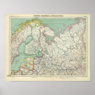 Poster Finlandia e Rússia
