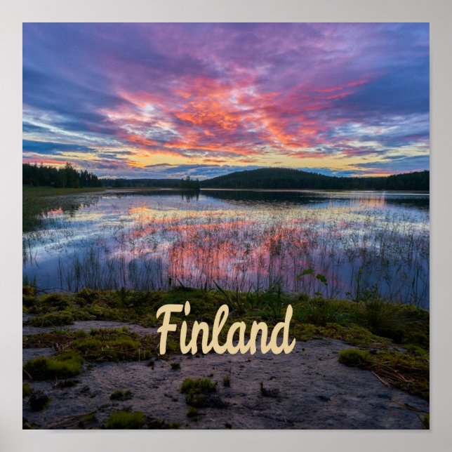 Poster Finlândia Helsínquia - Europa Norte (Frente)