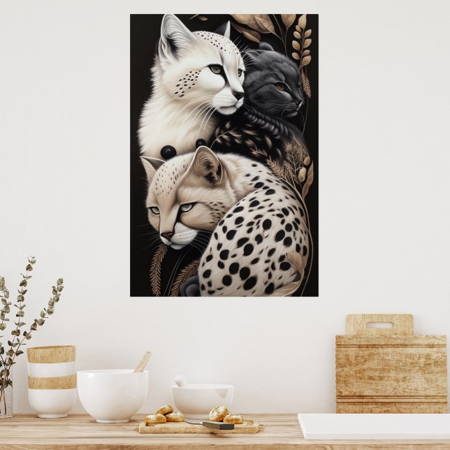 POSTER FINURA FELINA #1 (Cozinha)
