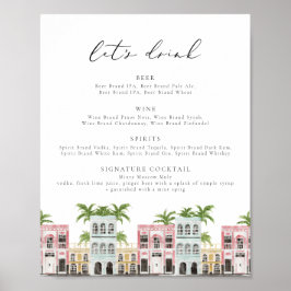 Poster FIONA Charleston SC Bar do arco-íris