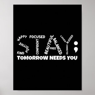 Poster Fique Amanhã Precisa De Sua Saúde Mental