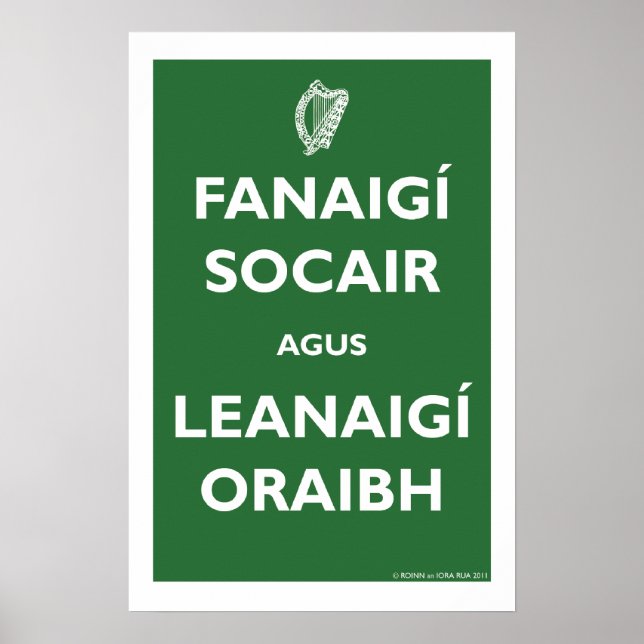 Póster Fique calma e Carregar ligado! (Frente)