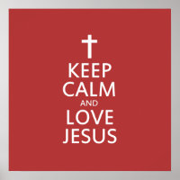 Fique calmo e ame Jesus