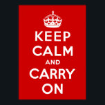 Póster Fique Calmo E Continue.<br><div class="desc">Fique Calmo E Continue.</div>