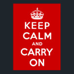 Póster Fique Calmo E Continue.<br><div class="desc">Fique Calmo E Continue.</div>