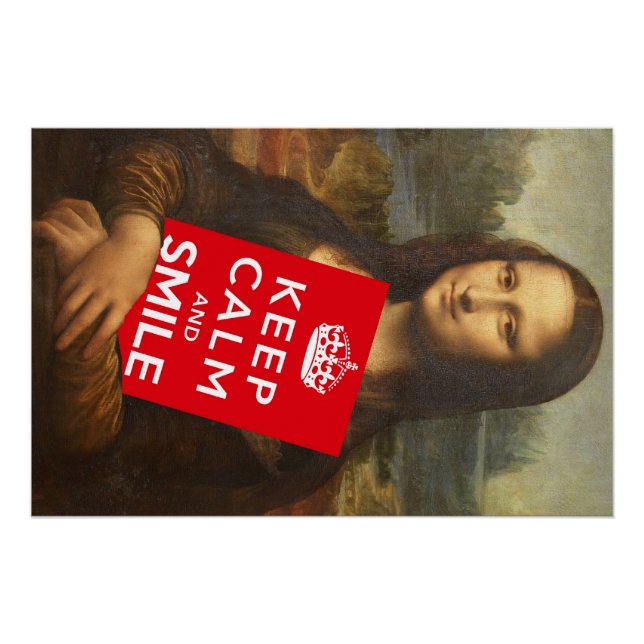 Póster Fique Calmo E Sorria (Frente)