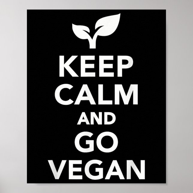 Poster Fique Calmo E Vá Vegan (Frente)