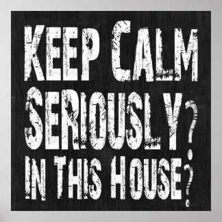 Poster Fique Calmo, Sério? Pôster