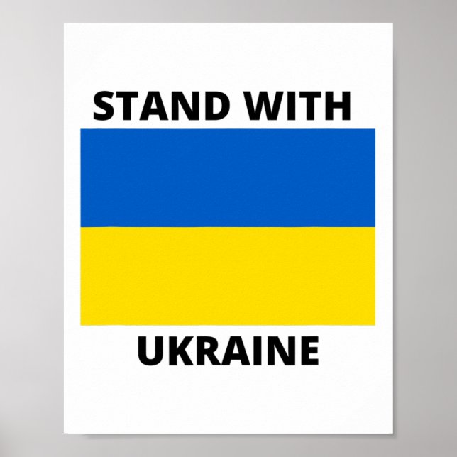 Poster Fique Com a Ucrânia 1 (Frente)