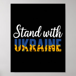 Poster Fique Com a Ucrânia Flor Ucraniana Girassol