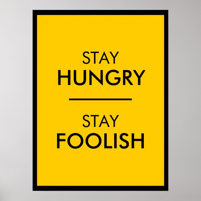Poster Fique com fome (Frente)