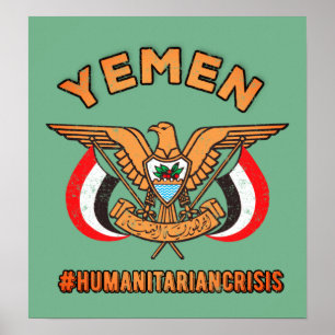 Poster Fique Com O Iêmen, Emblema Nacional Da Águia Ouro