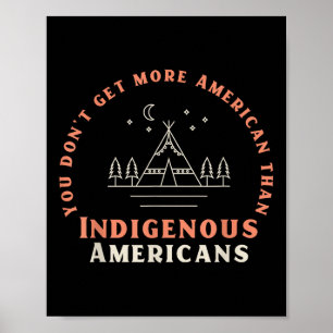 Poster Fique Com os Nativos Americanos – Pro-democracia