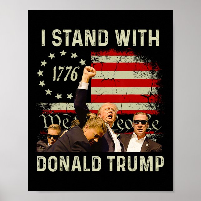 Poster Fique Com Trump Funny Trump 2024 (Frente)