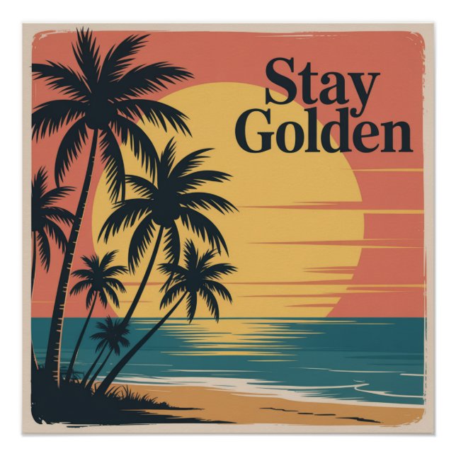 Póster Fique Dourado (Frente)
