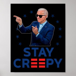 Poster Fique Engraçado Assustador Anti Joe Biden Conserva