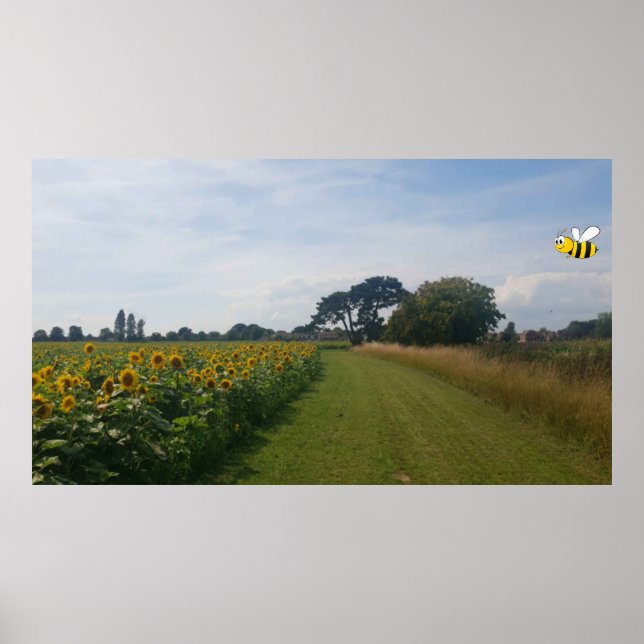 Poster Fique Feliz. (Frente)