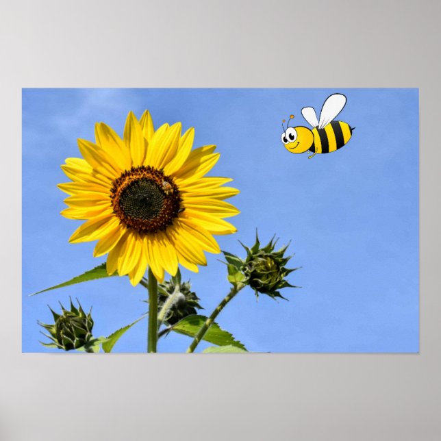 Poster Fique Feliz. (Frente)