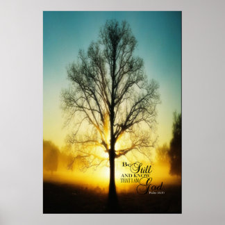 Poster Fique quieto e saiba que eu sou Deus