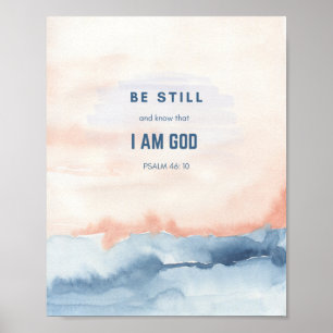 Poster Fique quieto e saiba que sou Deus