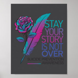 Poster Fique Sua História Não Terminou Prevenção do Suicí