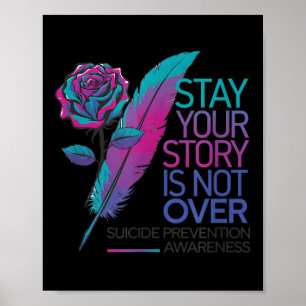 Poster Fique Sua História Não Terminou Prevenção do Suicí