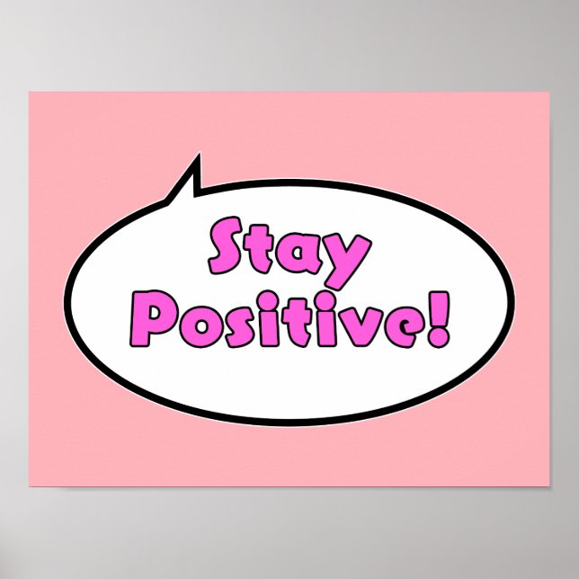 Poster Fiquem Positivos! (Frente)