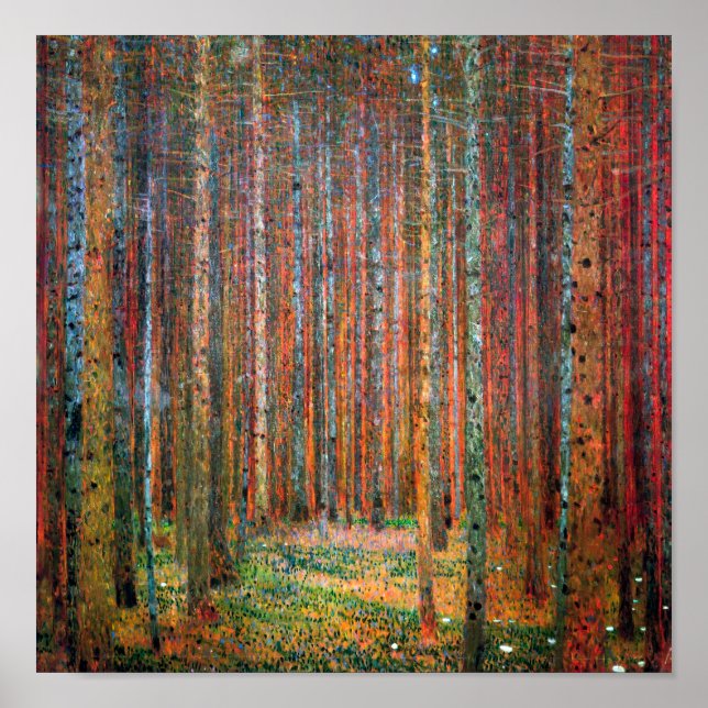 Poster Fir Forest | Gustav Klimt | (Frente)